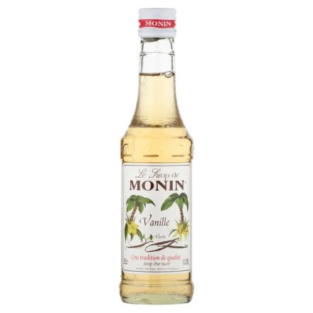 MONIN Bourbon vanilia szirup cukor tartalommal 0,25l