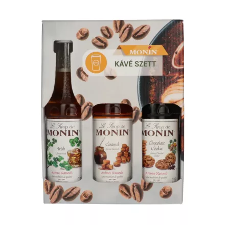 MONIN Koktél szett 3 üveg  sziruppal Cukor tartalommal
