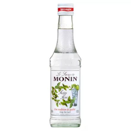 Coffee66 MONIN Mojito Mint szirup cukor tartalommal 0,25l – különleges kávékiegészítő