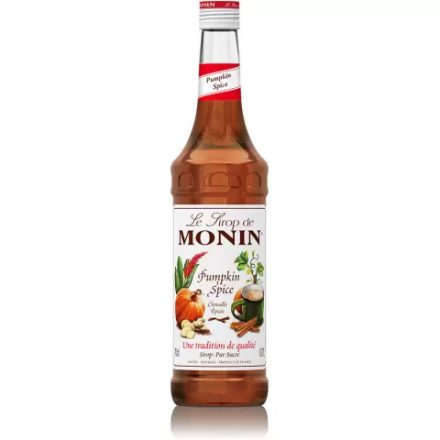 Coffee66 MONIN Pumpkin spice szirup cukor tartalommal 0,25l – különleges kávékiegészítő