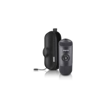 Coffee66 Wacaco Nanopresso szürke hordozható kávéfőző őrölt kávéhoz + kemény védőtok