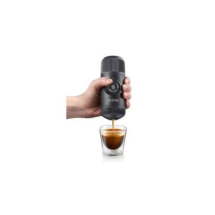 Coffee66 Wacaco Nanopresso szürke hordozható kávéfőző őrölt kávéhoz + kemény védőtok