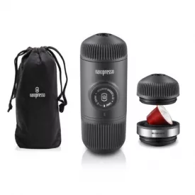 Coffee66 Wacaco Nanopresso hordozható kávéfőző szürke + NS adapter
