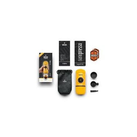 Coffee66 Wacaco Nanopresso GR Sárga hordozható kávéfőző őrölt kávéhoz