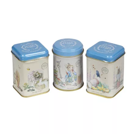 Péter nyúl mini teásdoboz készlet szálas teával töltve