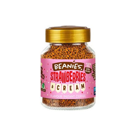 Beanies Strawberries and Cream instant kávé 50gramm