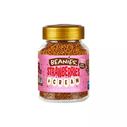 Beanies Strawberries and Cream instant kávé 50gramm
