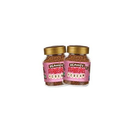 Beanies Strawberries and Cream instant kávé 50gramm
