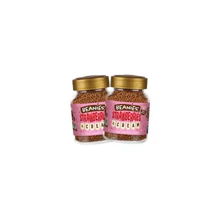 Beanies Strawberries and Cream instant kávé 50gramm