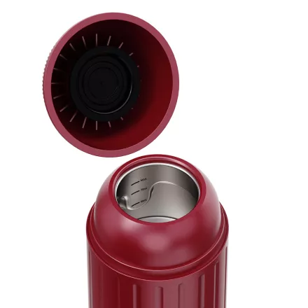 Coffee66 2 in 1 Utazó kávéfőző darált kávéhoz és nespresso kapszulához VÍZMELEGÍTÉSSEL PIROS