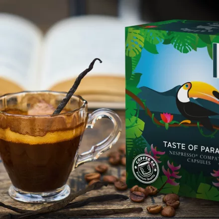 Coffee66 Bourbon Vanilia TOUCAN NESPRESSO® KOMPATIBILIS KÁVÉKAPSZULA 20db – Nespresso kompatibilis kávékapszula