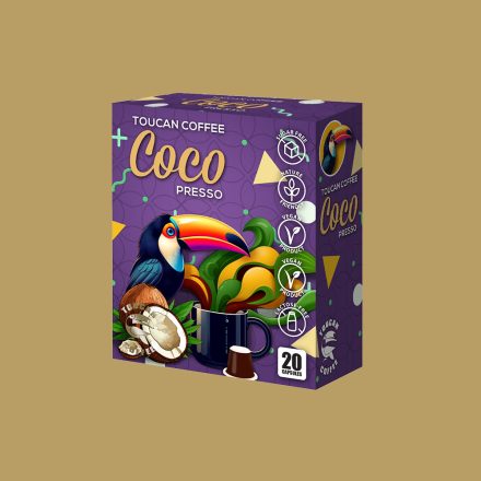 CocoPresso  TOUCAN NESPRESSO® KOMPATIBILIS KÁVÉKAPSZULA 20db