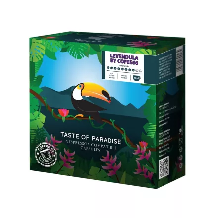 Coffee66 Levendula TOUCAN NESPRESSO® KOMPATIBILIS KÁVÉKAPSZULA 20db – Nespresso kompatibilis kávékapszula