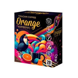Coffee66 Narancsoki TOUCAN NESPRESSO® KOMPATIBILIS KÁVÉKAPSZULA 20db – Nespresso kompatibilis kávékapszula