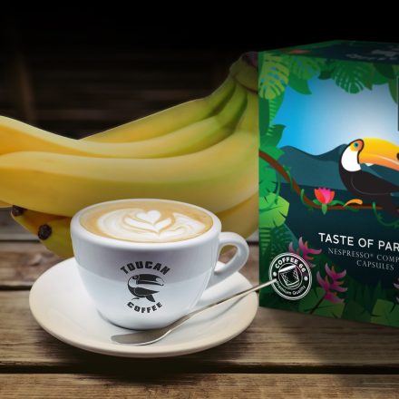 Coffee66 Banana cream TOUCAN NESPRESSO® kompatibilis kávékapszula 20db – Nespresso kompatibilis kávékapszula