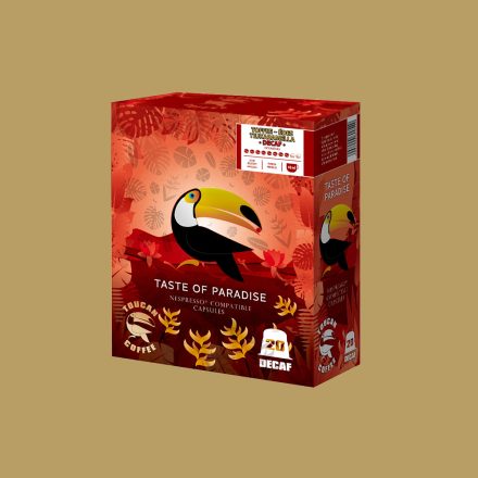 Coffee66 Toffee koffeinmentes TOUCAN NESPRESSO® KOMPATIBILIS KÁVÉKAPSZULA 20db – Nespresso kompatibilis kávékapszula