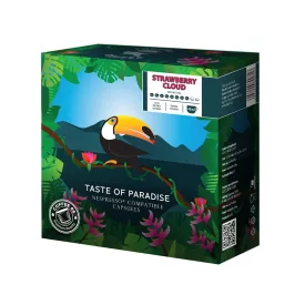 Coffee66 Strawberry Cloud TOUCAN NESPRESSO® KOMPATIBILIS KÁVÉKAPSZULA 20db – Nespresso kompatibilis kávékapszula