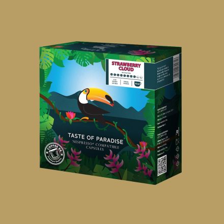 Coffee66 Strawberry Cloud TOUCAN NESPRESSO® KOMPATIBILIS KÁVÉKAPSZULA 20db – Nespresso kompatibilis kávékapszula