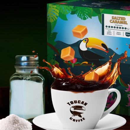 Coffee66 Salted Caramel TOUCAN NESPRESSO® KOMPATIBILIS KÁVÉKAPSZULA 20db – Nespresso kompatibilis kávékapszula