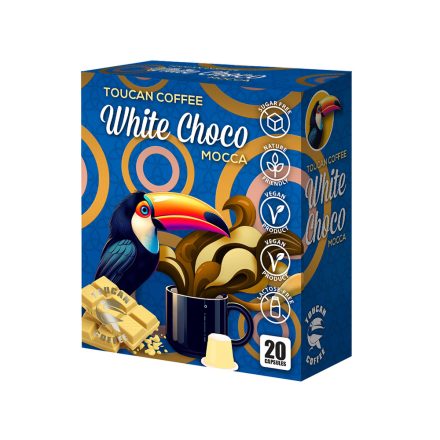 White Choco Mocca – fehércsokis Nespresso® kompatibilis kávékapszula, 20 db