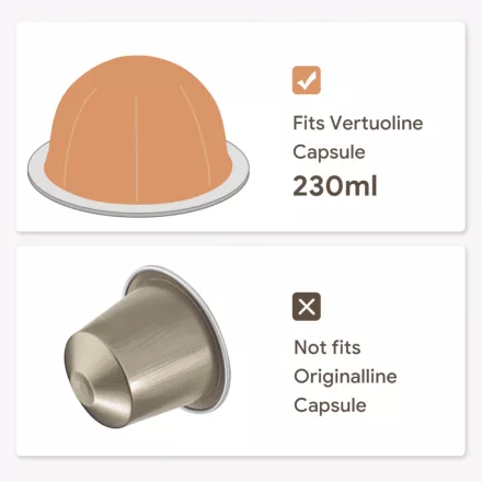 Coffee66 VERTUO G6 kapszula adapter utántölthető-darált kávéval – Nespresso kompatibilis kávékapszula