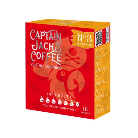 Coffee66 Captain Jack's Coffee No.3. Nespresso® kompatibilis kávékapszula16db – Nespresso kompatibilis kávékapszula