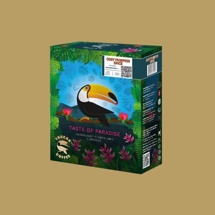 Coffee66 Cosy pumpkin spice  Toucan  NESPRESSO® kompatibilis kávékapszula 20db – Nespresso kompatibilis kávékapszula