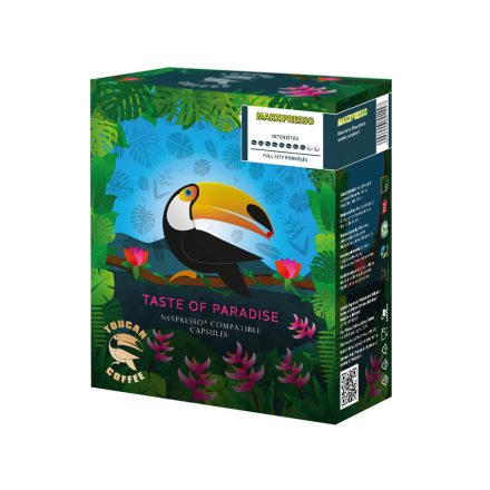 Coffee66 Marzipresso TOUCAN NESPRESSO® KOMPATIBILIS KÁVÉKAPSZULA 20db – Nespresso kompatibilis kávékapszula