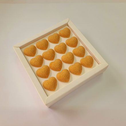 Coffee66 Cukrobello Sziv formájú formacukor Tokaji aszu ízesítéssel – különleges kávékiegészítő