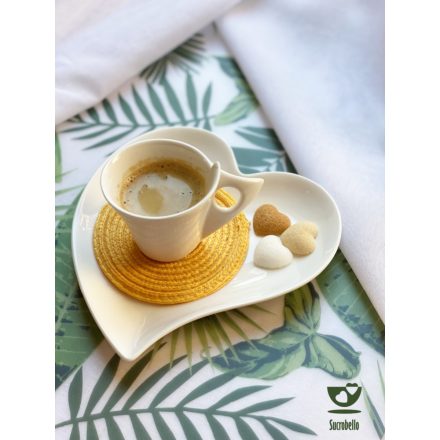 Coffee66 Cukrobello Sziv formájú formacukor Tokaji aszu ízesítéssel – különleges kávékiegészítő