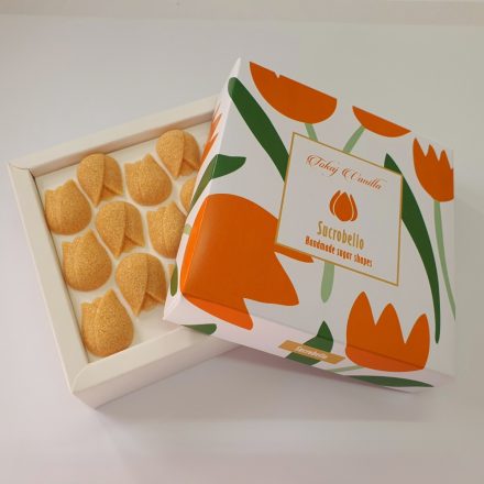 Coffee66 Cukrobello Tulipán formájú formacukor Tokaji aszu ízesítéssel – különleges kávékiegészítő