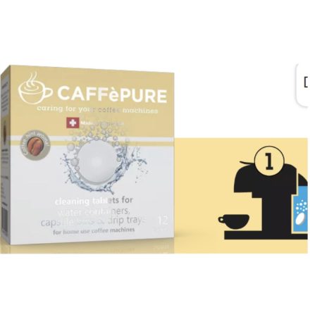 Caffé Pure viztartály tisztitó tabletta minden kávégéphez