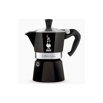 Coffee66 Bialetti Moka Express kotyogós kávéfőző fekete 3 adagos