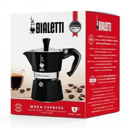Bialetti Moka Express kotyogó fekete - 6 adagos