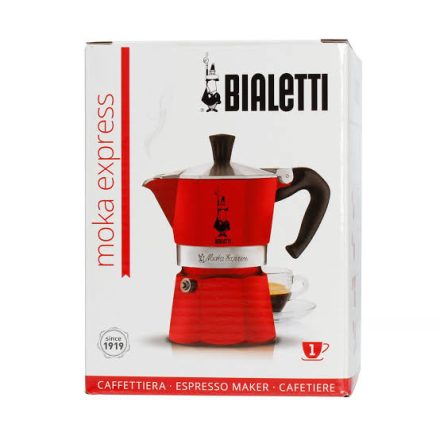 Bialetti Moka Express kotyogó piros - 1 adagos
