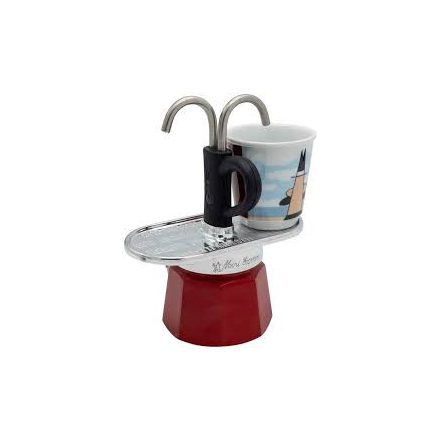 Bialetti Mini Express kotyogós kávéfőző szett 2 adagos Magrite
