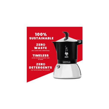 Coffee66 Bialetti Fiammetta indukciós kotyogós 4 adagos kávéfőző