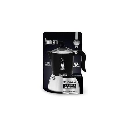 Coffee66 Bialetti Fiammetta Indukciós kotyogó 2 adagos - fekete szinben