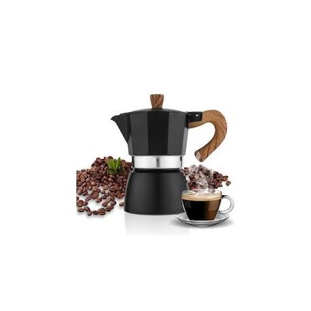 Coffee66 Bialetti Fiammetta Indukciós kotyogó 2 adagos - fekete szinben