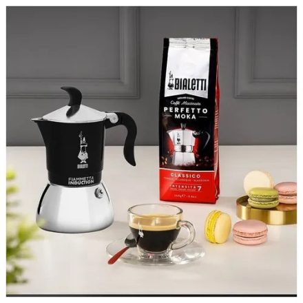 Coffee66 Bialetti Fiammetta Indukciós kotyogó 2 adagos - fekete szinben