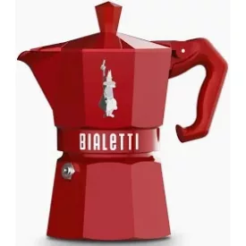 Coffee66 Bialetti Moka Exclusive kotyogós kávéfőző piros 3 adagos