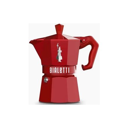 Coffee66 Bialetti Moka Exclusive kotyogós kávéfőző piros 3 adagos