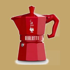 Bialetti Moka Exclusive kotyogós kávéfőző piros - 6 adagos