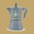 Bialetti Moka Exclusive Indukciós kotyogó szürke - 6 adagos