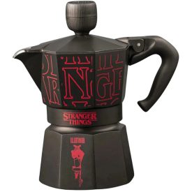   Bialetti Moka Express kotyogó Stranger Things -3 adagos ZENÉLŐS