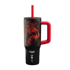   Bialetti Stranger Things hordozható pohár termosz szívószállal, füllel  900 ml
