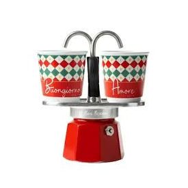   Bialetti Mini Express kotyogós kávéfőző szett 2 adagos Italia