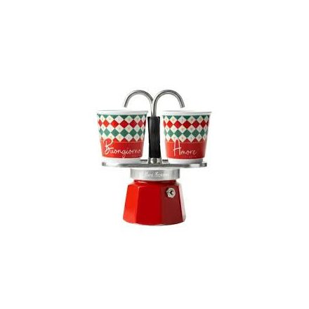 Bialetti Mini Express kotyogós kávéfőző szett 2 adagos Italia