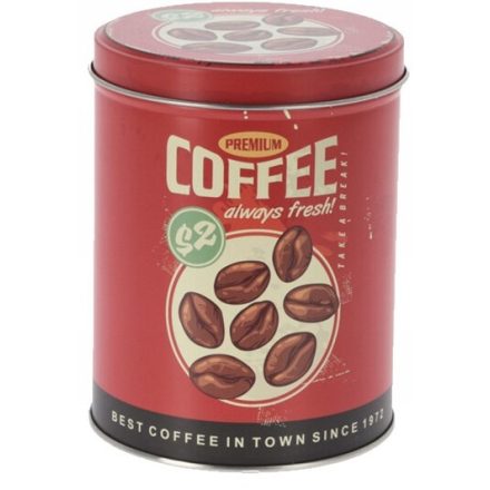 COFFEE always fresh  Coffee box kapszula tartó vagy szemes kávé tartó doboz 
