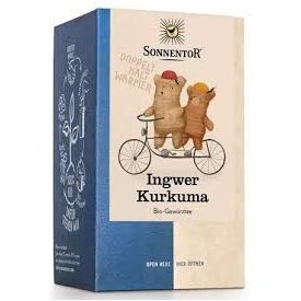 Sonnentor Bio filteres Gyömbér Kurkuma tea 18darab filter